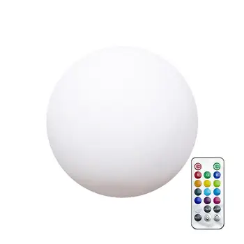 

LED Colorful Glowing Ball Floating Pool Lights Waterproof Yard Floor Round Lamp with Remote Control for Living Room Bedroom