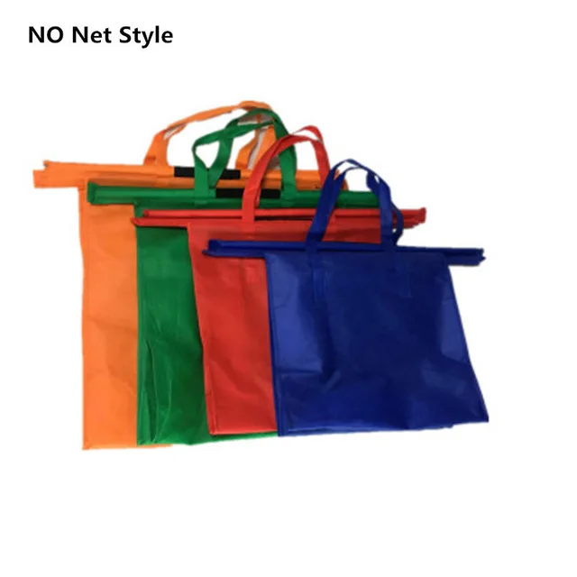 no net style DIGERUI Горячая 4 шт./компл. тележка сумки складные многоразовые продуктовые хозяйственные сумки эко сумка для продуктов Bolsas - Цвет: no net style