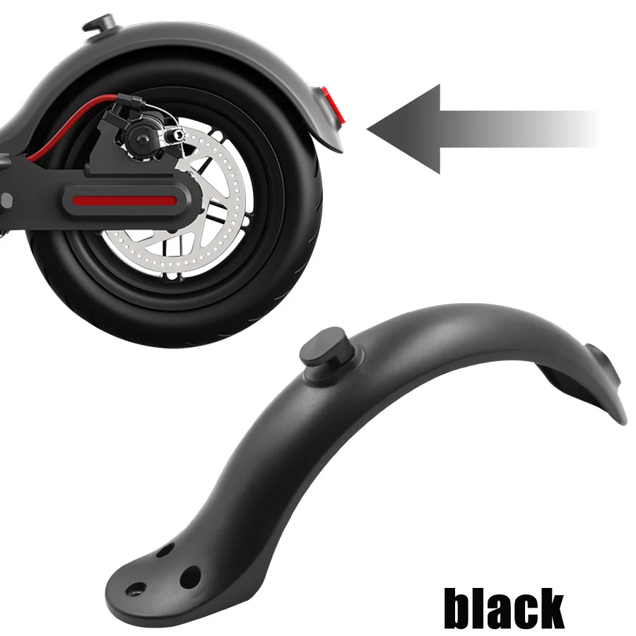 Durable Rear Mudguard Fender Guard for Electric Scooters - Available in Red, Black, and White