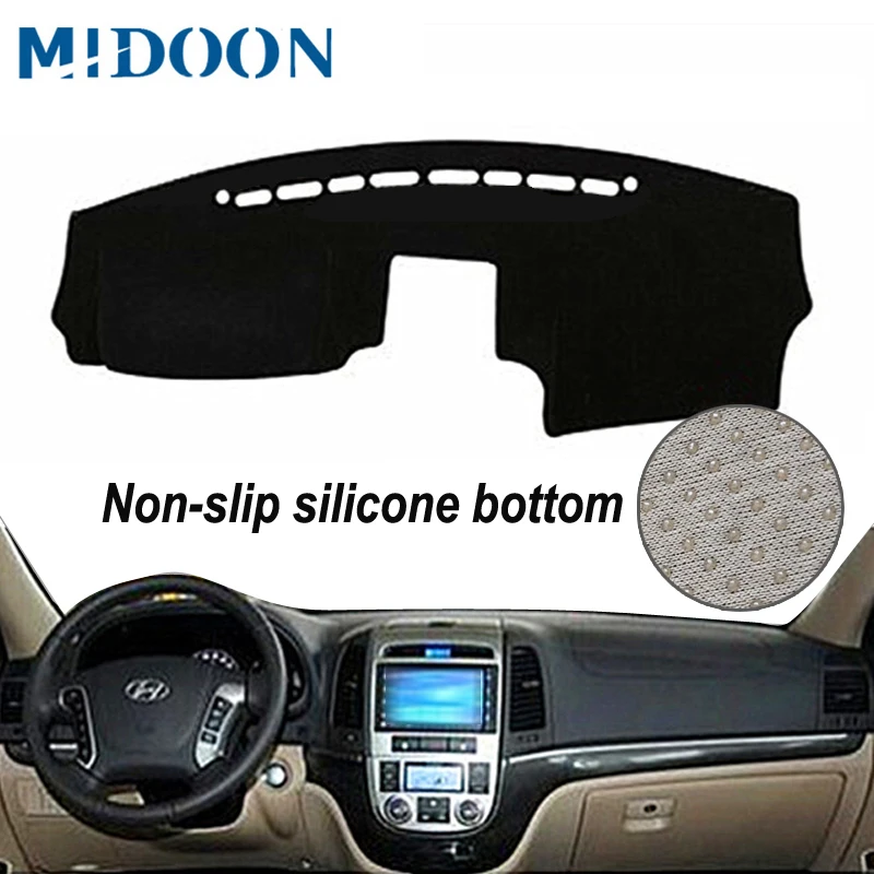 MIDOON Quality Double layer Dash Mat Dashmat Dashboard Cover Sun Shade Board Carpet for Hyundai SantaFe Santa Fe ix45 | Автомобили и