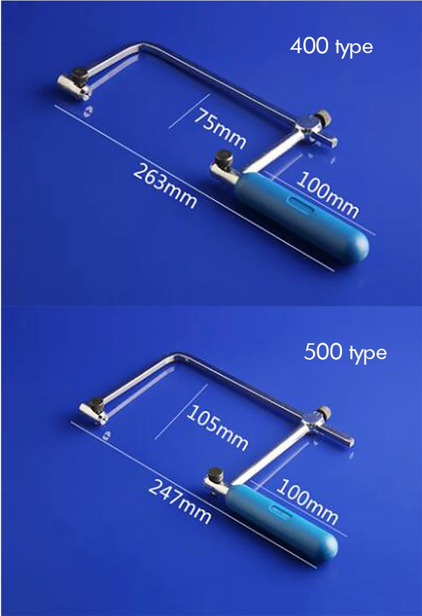 75mm/105mm Woodworking Coping Saw Hand Saw Frame with Plastic Handle Household Mini DIY Woodworking Coping Saw No Saw Blade