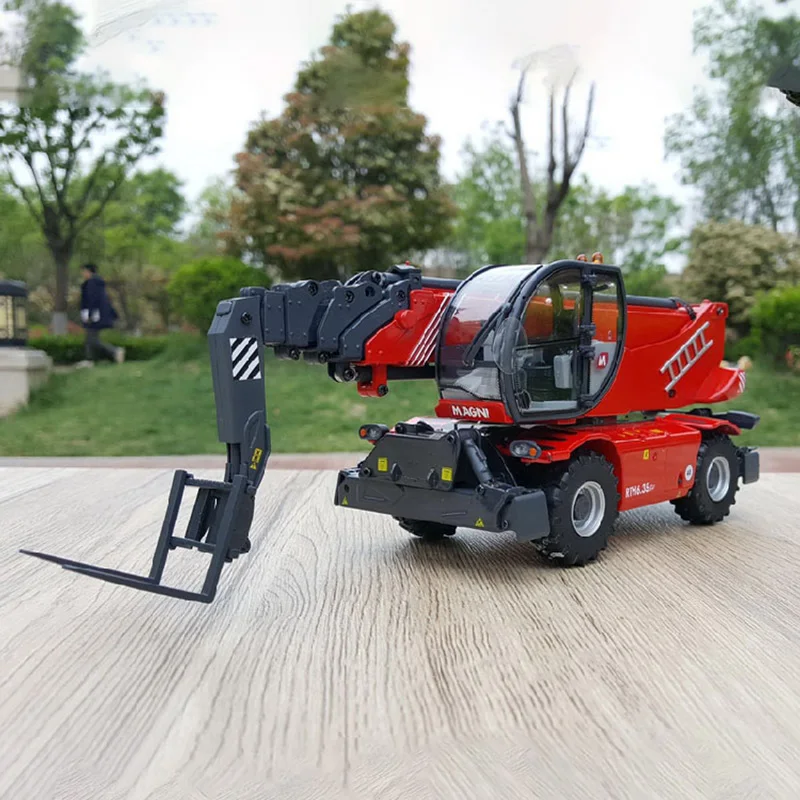 

Diecast 1:32 Scale RTH6.35SH Rotary Telescopic Forklift Stacker Loader Alloy Model Collection Souvenir Ornaments Display Toy