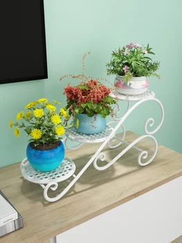 

Iron flower shelf rack floor type home multi-storey indoor simple flower pot rack living room balcony flower shelf