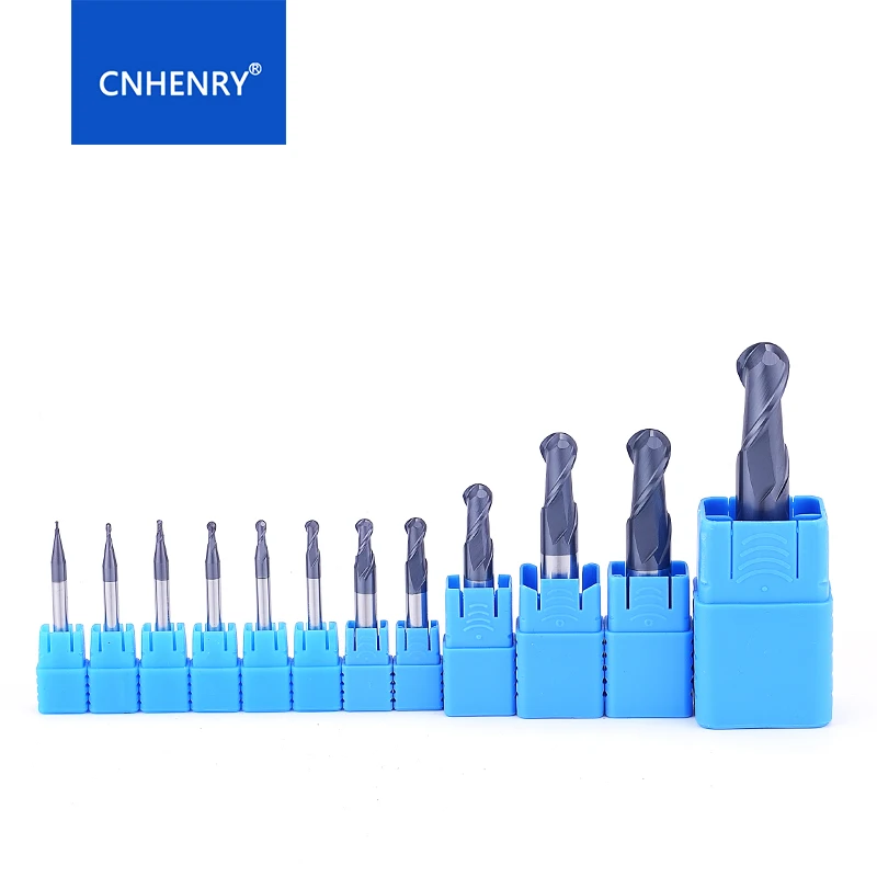 

1PC 2 Flutes HRC45 R0.5R1R2R3R4R5R6R7 Ball Nose End Mill Cnc End Milling Cutter For Metal Face Slot Machining End Mills