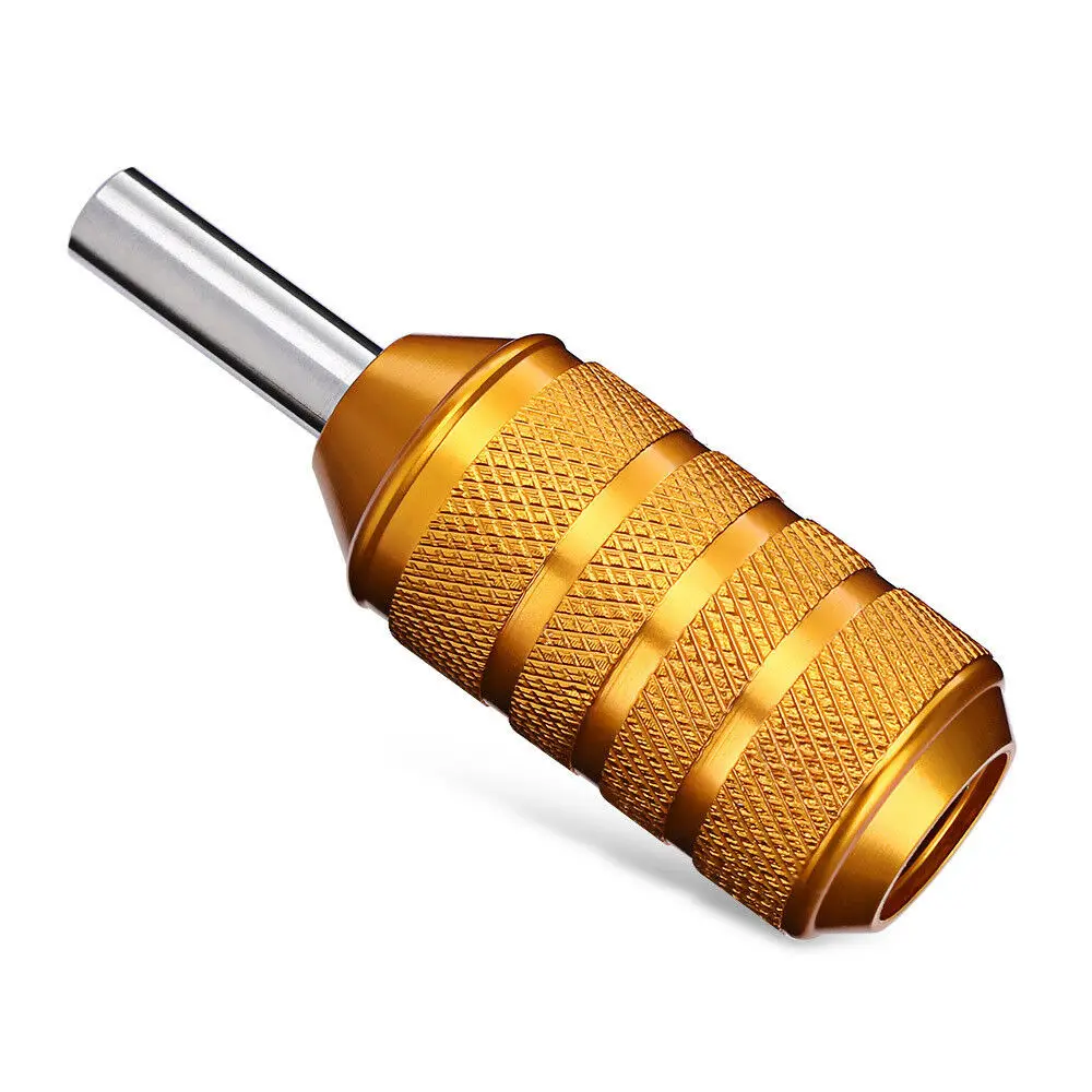 

High Quality Aluminium Alloy Gold Tattoo Grip Cartridge Needles Grip For Tattoo Machine Supply (Not Including Cartridge)