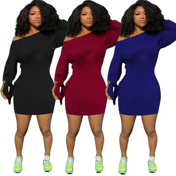 

clothing OWLPRINCESS 2020 New Fashion Cool off-Shoulder Sleeve Dress