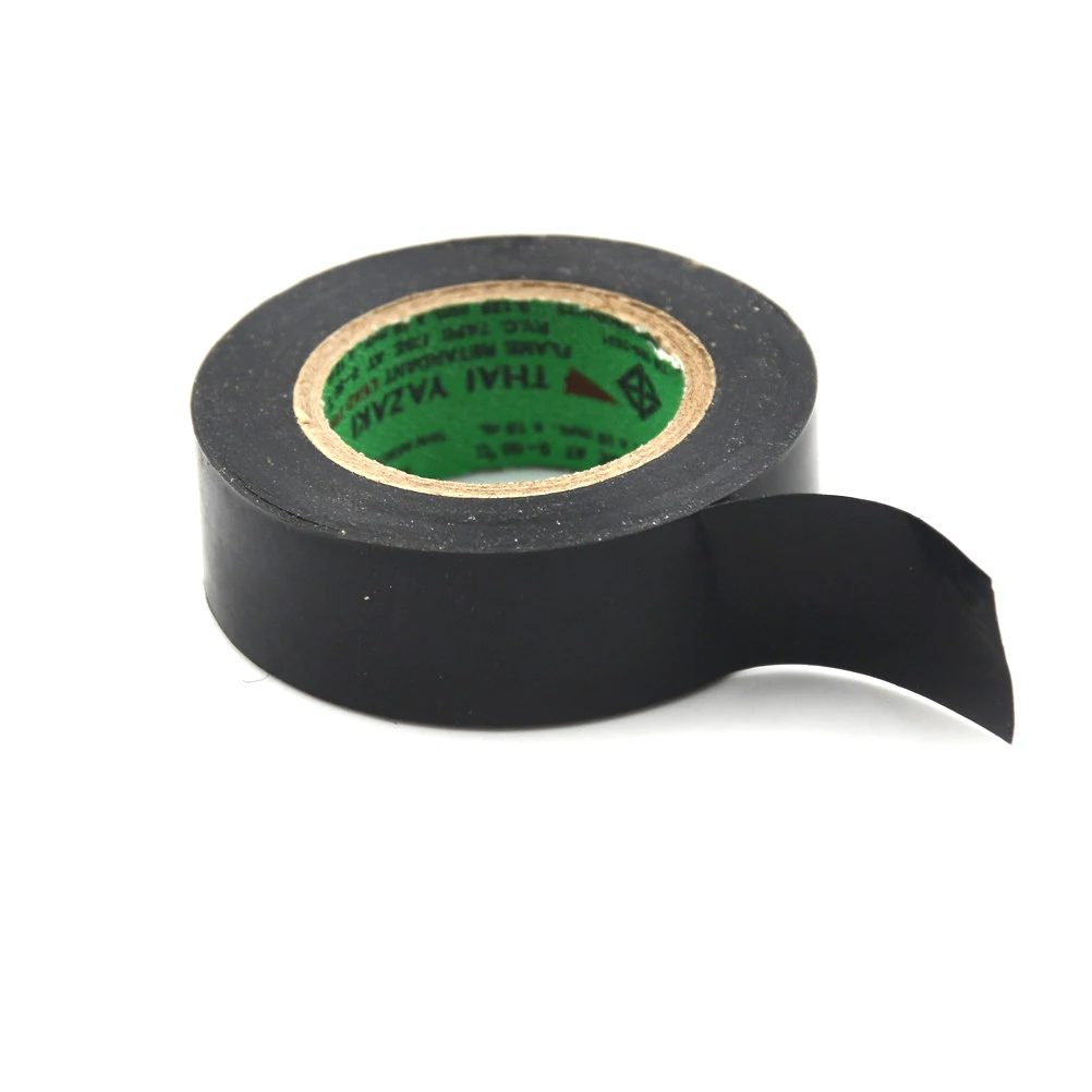 1 Roll Black Flame Retardent Insulation Adhesive Tape DIY Elec cal Insulation Tape 20mm*10m Suitable For Less Than 600 Volts