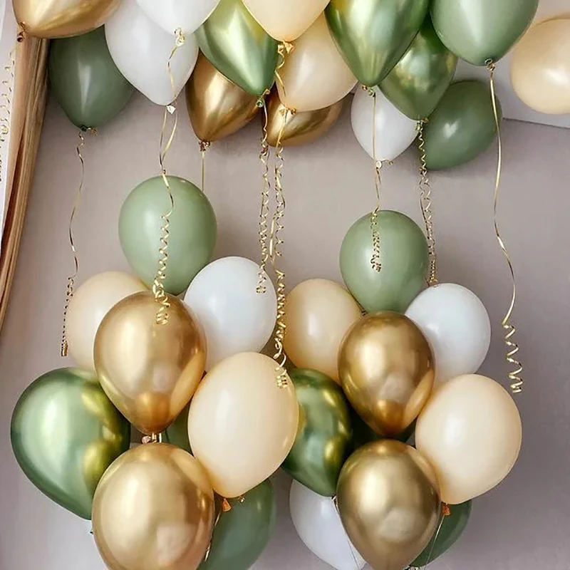 Kit Di Ghirlande Di Palloncini Beige-bianco, Verde Avocado E Dorati,  Decorazioni Per Feste Di Compleanno, Feste Di Matrimonio, Baby Shower E  Feste