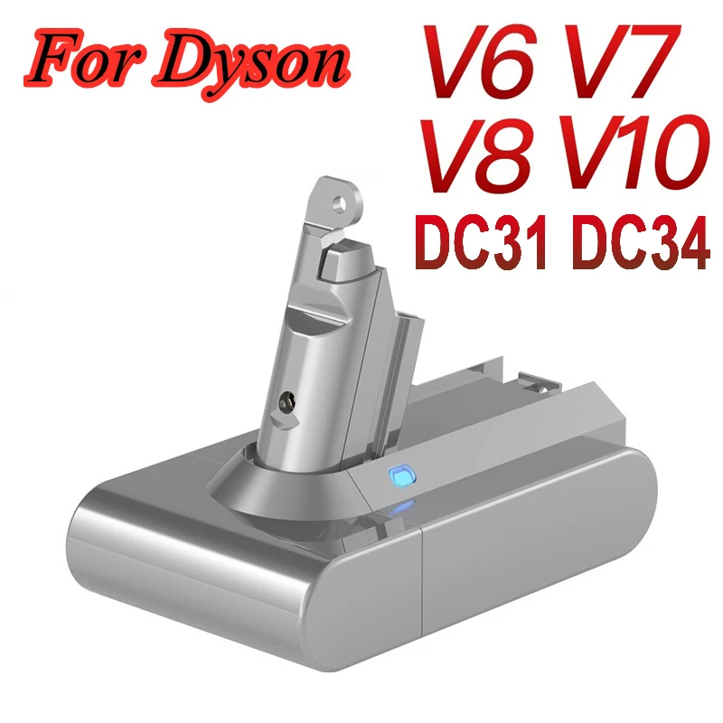 Vacuum Cleaner Battery For Dyson V6 V7 V8 V10 DC31 DC34 Type A/B Replace DC58 DC59 DC61 DC62 DC72 DC74 SV11 SV10 SV12 | Электроника