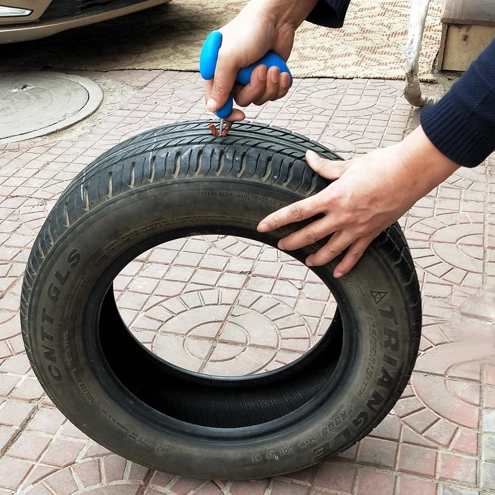 Tyre Repairing Rubber Strips Tire Repair Tools for Car Motorcycle Bicycle No Tubeless Tire Repair