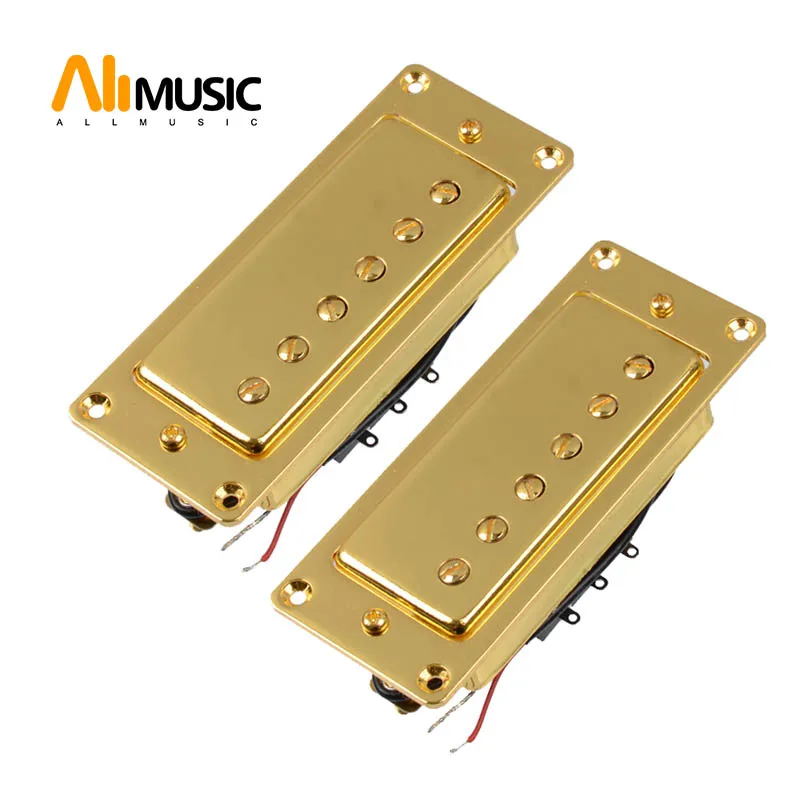 Набор Мини 6 отверстий электрогитара Humbucker Пикап для LP гитары золото|Детали и