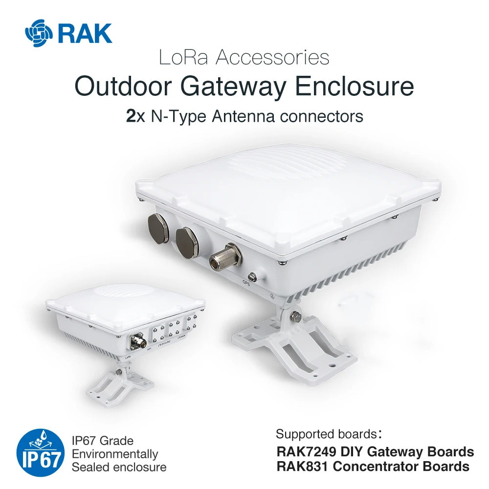Открытый шлюз корпус Поддержка RAK7249 DIY шлюз RAK831 концентратор доска LoRa аксессуары IP67 литой алюминий Q007 Открытый шлюз корпус Поддержка RAK7249 DIY шлюз RAK831 концентратор доска LoRa аксессуары IP67 литой алюминий Q007