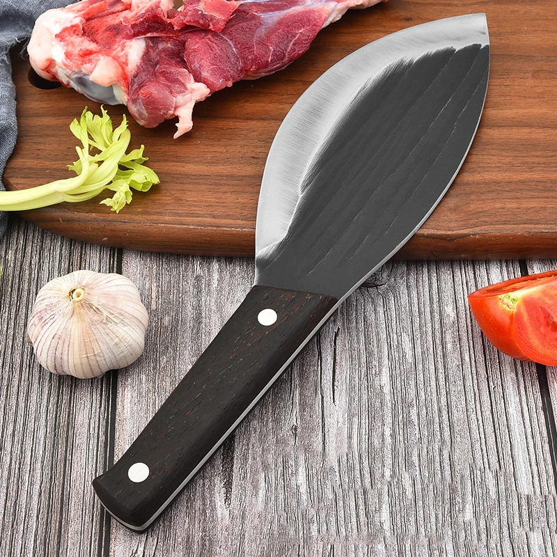 

Stainless Steel Manual Knife Chinese Knives Traditional Chef Butcher Meat Cleaver Slaughtering Knife Kitchen Cutter Tool