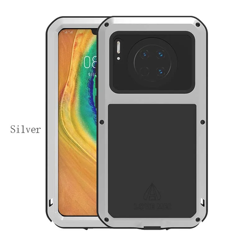 

LOVE MEI Shock Dirt Proof Water Resistant Aluminum Metal Armor Cover Phone Case 6.62inch Cover For Huawei Mate 30 Coque KS0384