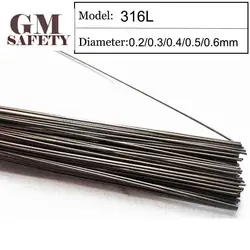 Fil à souder GM 316L de 0.2/0.3/0.4/0.5/0.6mm, 200 pièces/1 Tube GM316L 