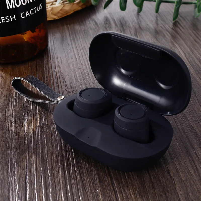 FOOVDO TWS 5 0 Bluetooth Earphone Wireless Mini Headsets In ear Stereo Headphone Waterproof Earbuds for Mobile Phone with Mic