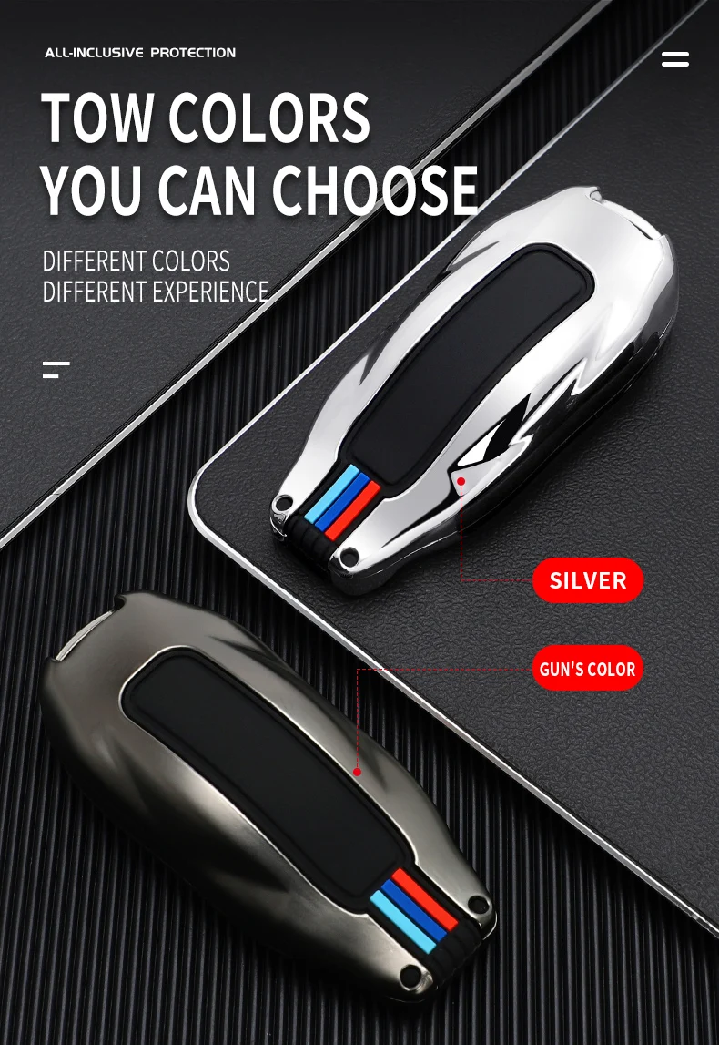 Chiave a distanza per auto in lega di zinco proteggi Cover Shell portachiavi portachiavi per Tesla Model S Model 3 Model X Key protector fit Accessories 10 Chiave a distanza per auto in lega di zinco proteggi Cover Shell portachiavi portachiavi per Tesla Model S Model 3 Model X Key protector fit Accessories - H3644b48e1e5446dfa26b85d3923bc37aw