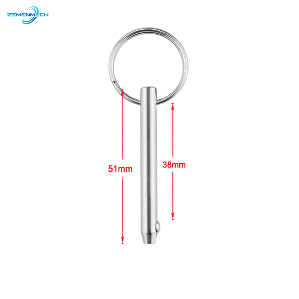 5mm Marine Grade Quick Release Ball Pin 316 Stainless Steel for Boat Bimini Top Deck Hinge Boat Accessories Marine Hardware
