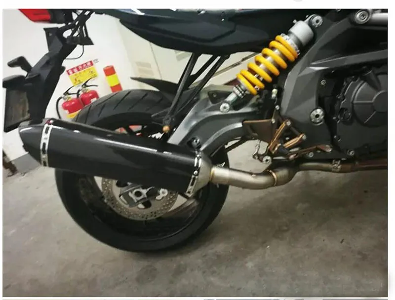Гонки Для Бенелли BJ300 BJ600 глушитель сантехника ловушка выхлопная труба 51 мм мотоцикл Выхлопная средняя труба из нержавеющей стали