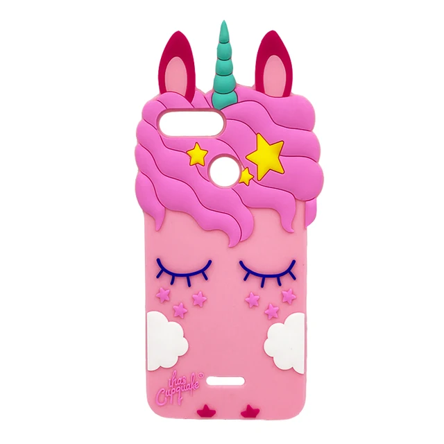 For Xiaomi Redmi 6A Case 3D Silicon Lucky Cat Bear Unicorn Cupcakes Cute Cartoon Soft Phone Cover For Xiaomi Redmi 6 / 6A 5.45