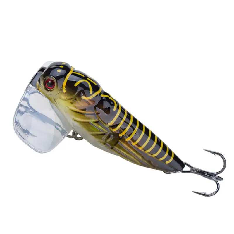  Artificial Bait Universal False Cicada Shape Swim Lure Popper Brackish Water Fishing Accessories Wi