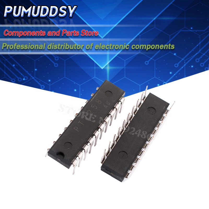 5 шт. PT2258 DIP-20 шестиканальный регулятор громкости IC | Электронные компоненты и