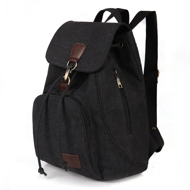 Женский холщовый рюкзак в консервативном стиле, школьная сумка для девушек, студенток, сумка для ноутбука, рюкзак для путешествий, сумка Bolsas Mochila Infantil NA-94 - Цвет: Черный