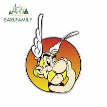 EARLFAMILY 13cm x 9.2cm Car Stickers Human Head Portrait Cartoon Oem Helmet Motorcycle Sunscreen Waterproof RV VAN Fine Decal