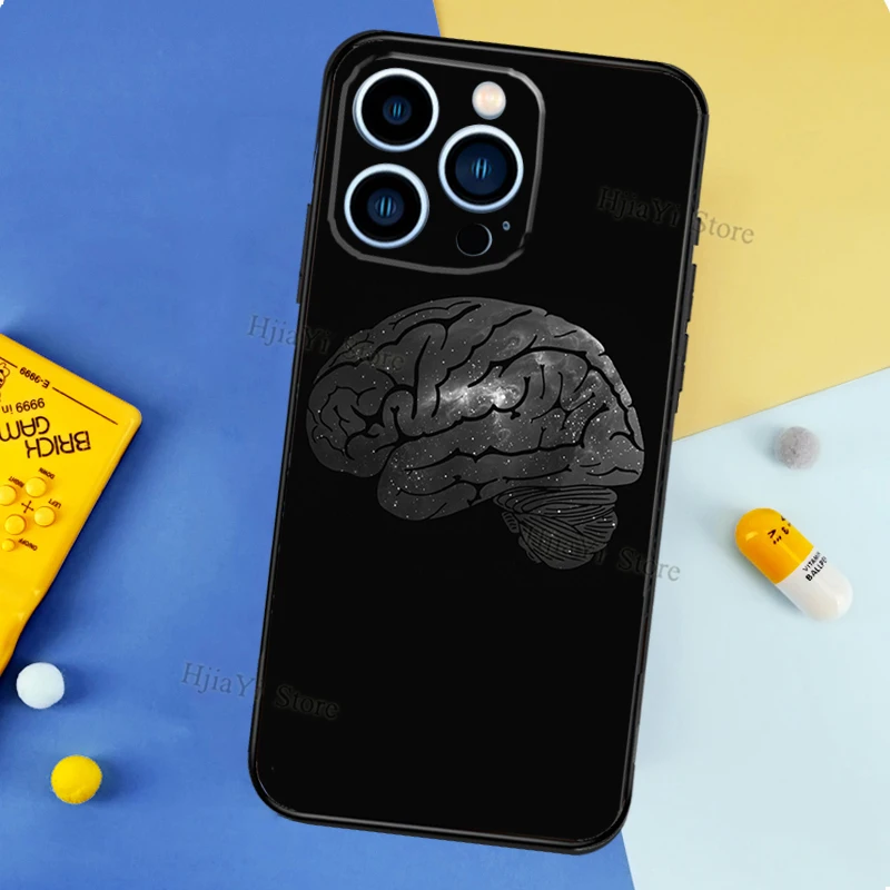 iphone 13 cover Brain Art Case For Apple iPhone 13 Pro Max 12 Mini 11 XS MAX XR 6S 7 8 Plus SE Silicone Phone Cover iphone 13 cover