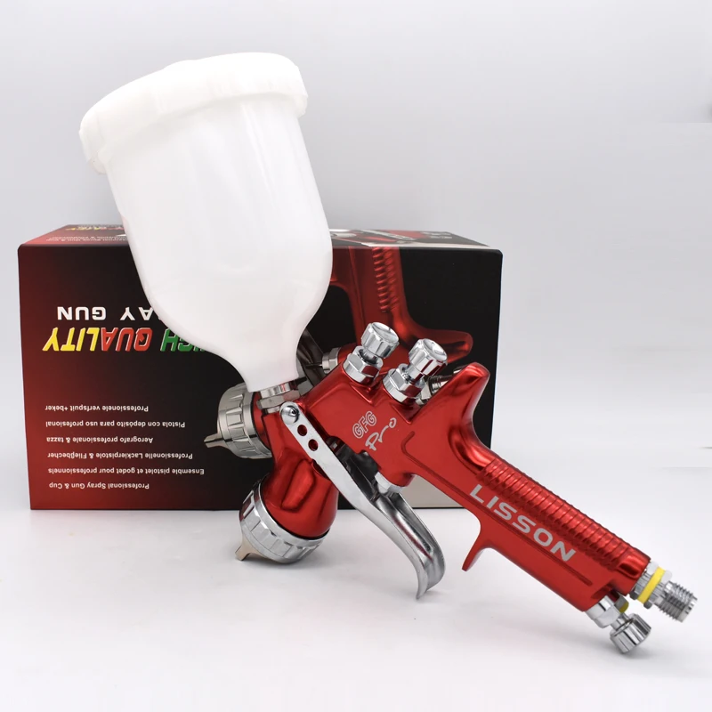 Zwitsers Schrijf op Geleend Spray Gun Gfg Pro Professional 1.3mm Gravity Feed Free Shipping Auto Paint  Painted High Efficiency Sprayer - Spray Gun - AliExpress