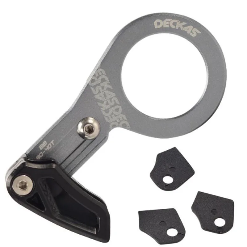 

DECKAS Bike Chain Guide MTB Bicycle Chain Guide 1X System BB Mount CNC Single Speed Wide Narrow Gear Chain Guide Gray