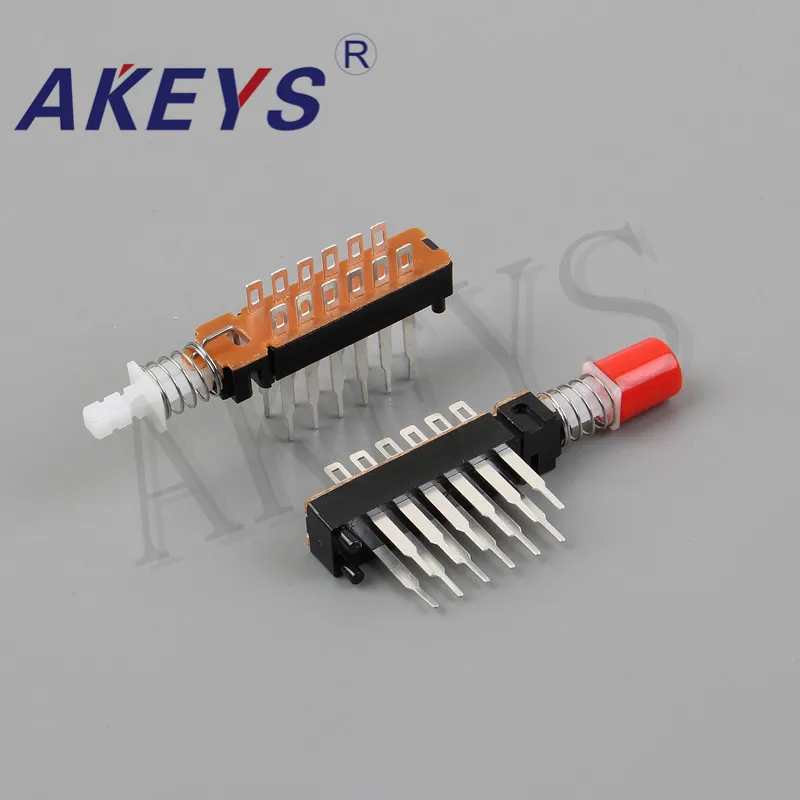 PBS-42H25-1 12pins Long foot straight key switch without bracket