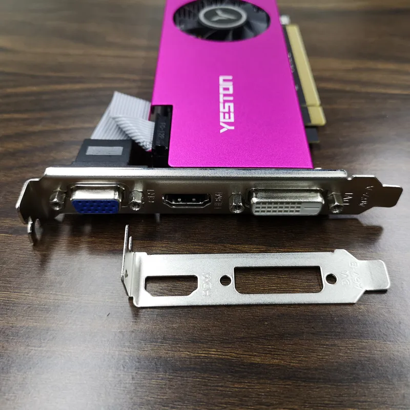 Yeston Radeon RX550 4 Гб GDDR5 PCI Express 3 0 DirectX12 с одним гнездом Графическая карта VGA + HDMI DVI D