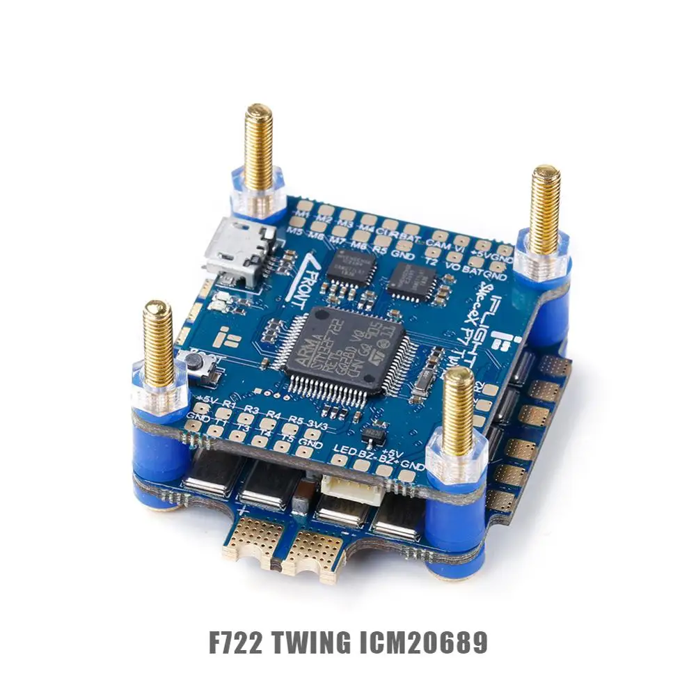 

iFlight SucceX F7 V2.1 TwinG FC with SucceX 60A V2 Plus BLHeli_32 DShot1200 4-in-1 ESC FPV flytower system stack for FPV drone