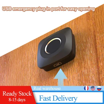 

Fingerprint Padlock Battery Powered Keyless Digital Lock for Gym School Drawer Backpack ABS Smart Home Accessory Padlock Anti-th
