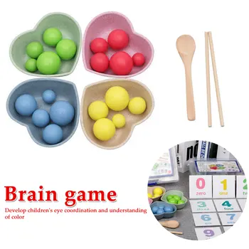 

Candy wood Children Math Toys Kids Early Educational Toys Clip Beads Multi-functional learning Toy For Children