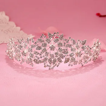 

Trendy Crown Bride Headband Bridal Tiaras Baroque Crystal Wedding Hair Accessories Headdress Wedding Tiara And Crown For Women