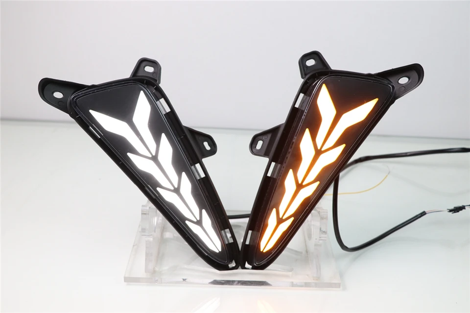 Luces Antiniebla DRL LED Con Intermitente Para Toyota CHR 2016-2018 – Transparentes/ámbar