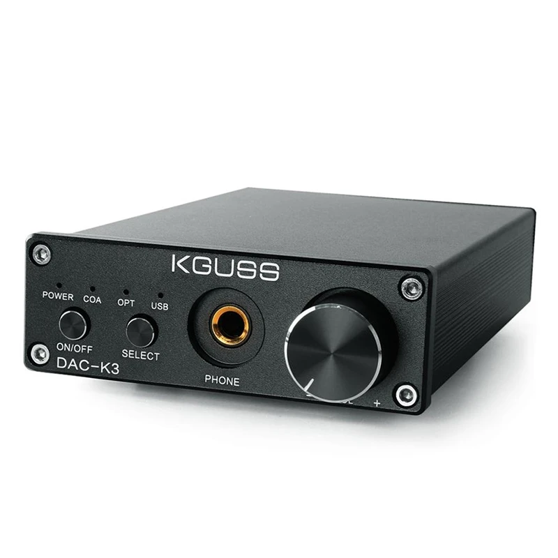 Kguss мини Hifi 2,0 Usb цифровой усилитель Dac декодированный аудио усилитель для наушников 24 бит 192 кГц Opa2134 Amp Dc12V- Us Plug - Цвет: Black