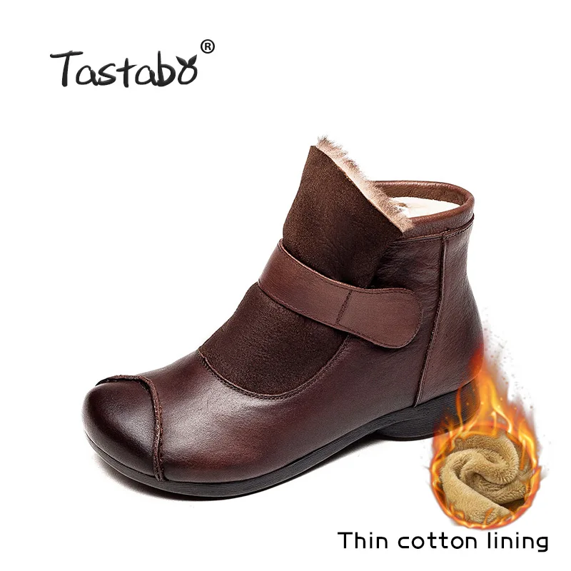 2020 Women Winter Snow Boots Warm Flat Platform Lace Up Ladies Women's Shoes New Flock Fur Suede Ankle Boots Female A198-2