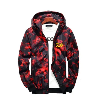 

2020 Winter Daiwa Fishing Shirts Hooded Outdoor Quick Dry Camping Fishing Windbreaker Jacket Breathable Fishing Clothes M-5XL