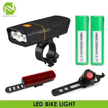 

Waterproof Bike Light T6/L2 LED Bicycle Light 3 Mode Riding Headlight Flashlight USB Charging Power Bank 360° Spinning Function