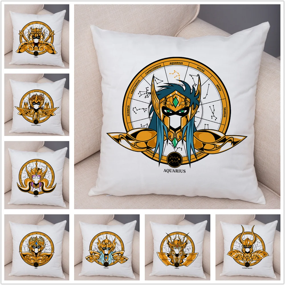 Наволочка в скандинавском стиле с двенадцатью созвездиями Saint Seiya наволочка для