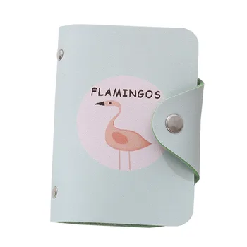 

Solid Wallet Cards Pouch Box Pocket Women Men Organizer Case Animal Prints Hasp PU Durable ID Credit Card Holder Ornaments