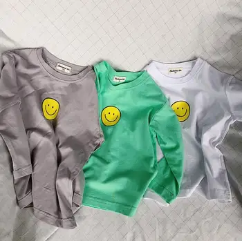 

2020 new girls boys t-shirt spring cotton fashion kids top 2-7t HM327