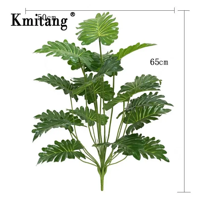 65 см 18 вилок Большая искусственная пальма тропические листья Monstera для гостиной