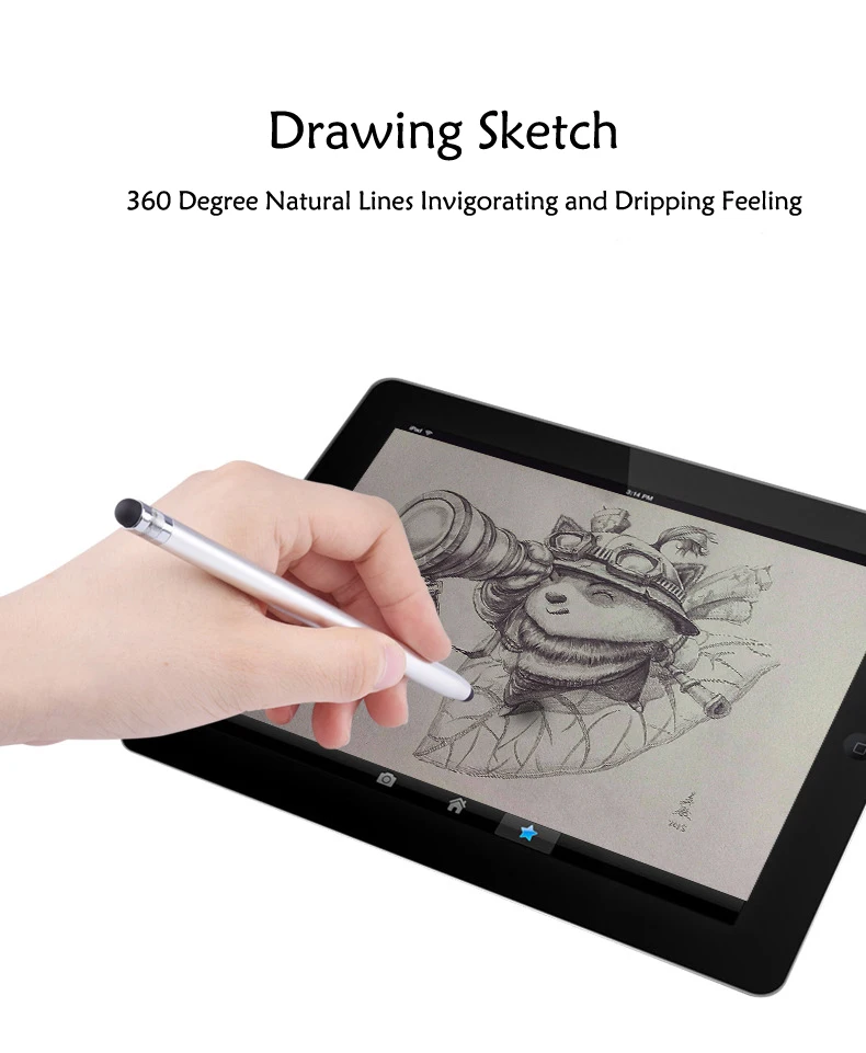 14cm Universal Pencil Double Dual Silicon Head Touch Capacitive Screen Stylus Caneta Capacitiva Pen For Ipad Tablet Smartphone 14cm Universal Pencil Double Dual Silicon Head Touch Capacitive Screen Stylus Caneta Capacitiva Pen For Ipad Tablet Smartphone