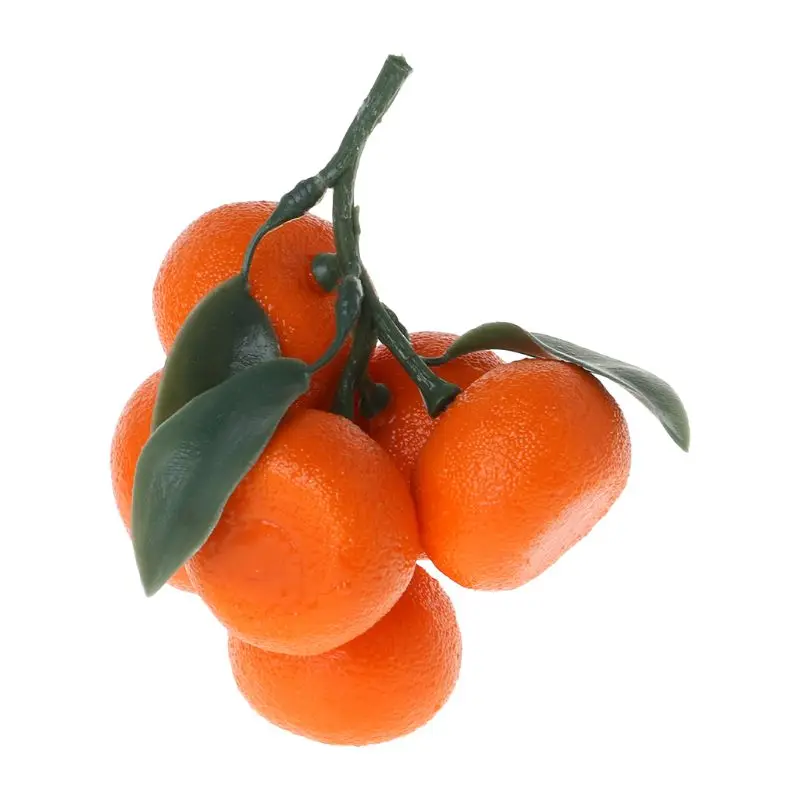 Realistic Lifelike Artificial Tangerine Fruit Oranges Fake Display Food Decor Home Party Decor D08D