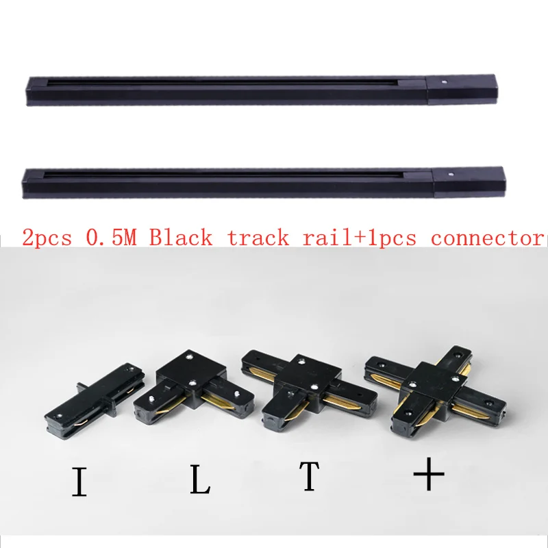 Black Track set Скандинавский деревянный COB Светодиодный точечный потолочный светильник свет для дома гостиной Лофт спальня магазин коридор черный белый 110v 220v 15W 20W 30W - Цвет корпуса: Black Track set