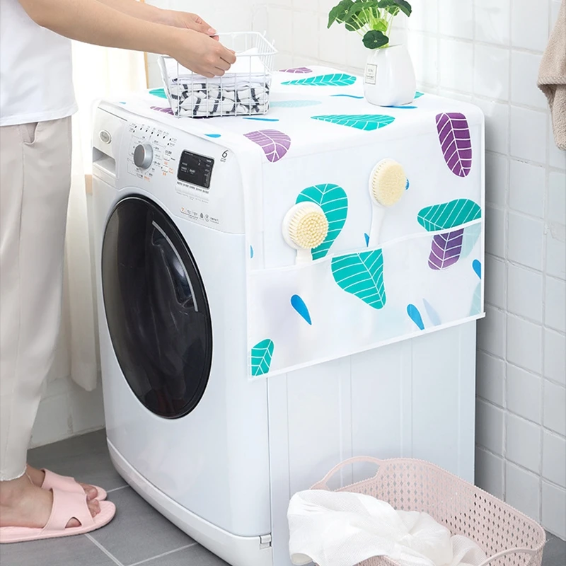 Cartoon Household Refrigerator Dust Cover Multifunctional Hanging Storage Bag